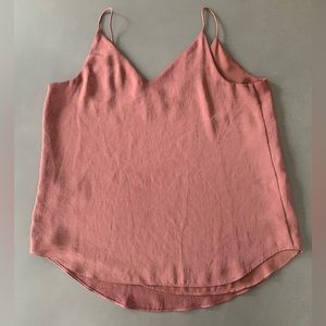 Express V Neck Satin Downtown Cami